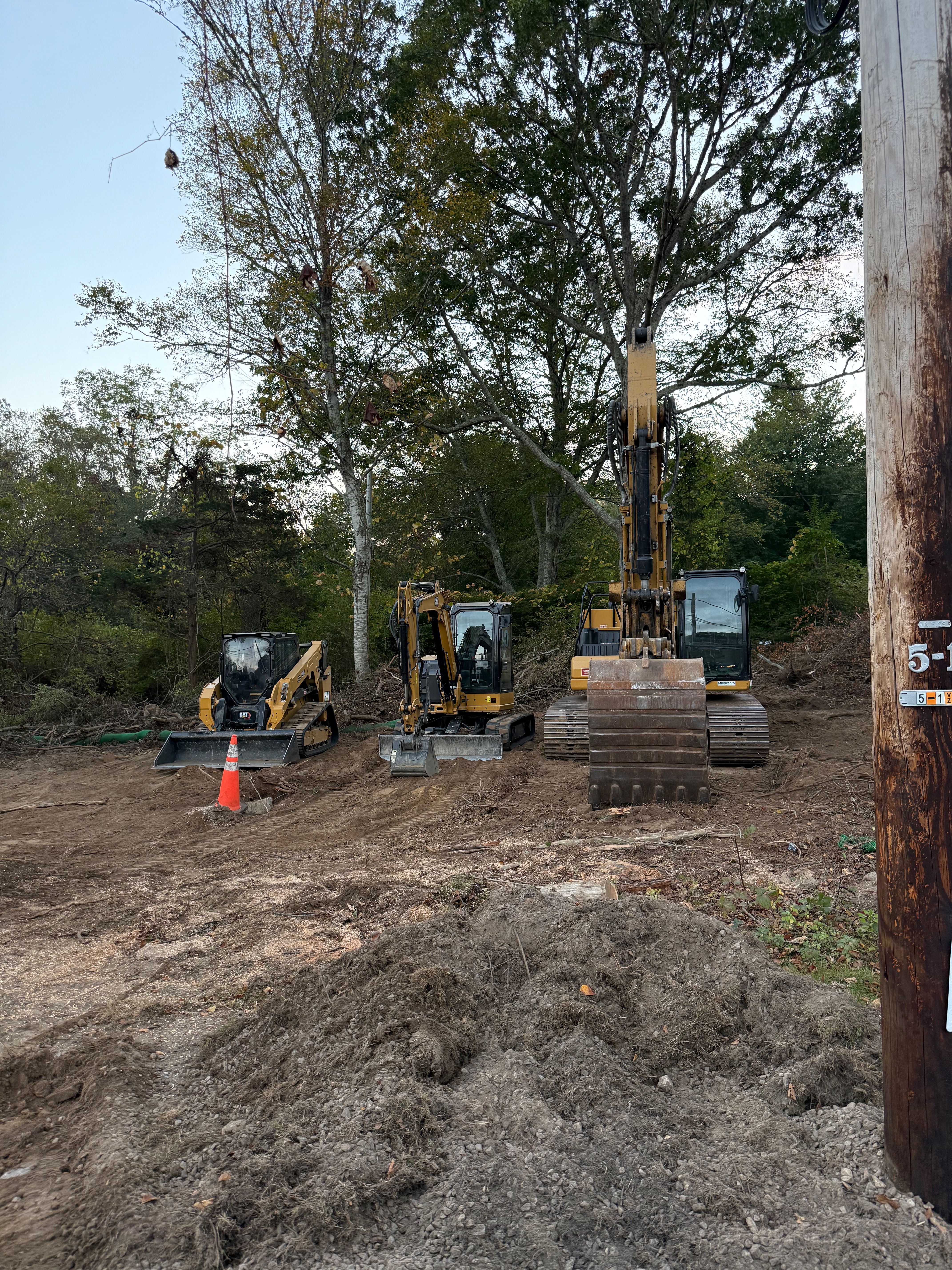 Lot Clearing with CAT equipment